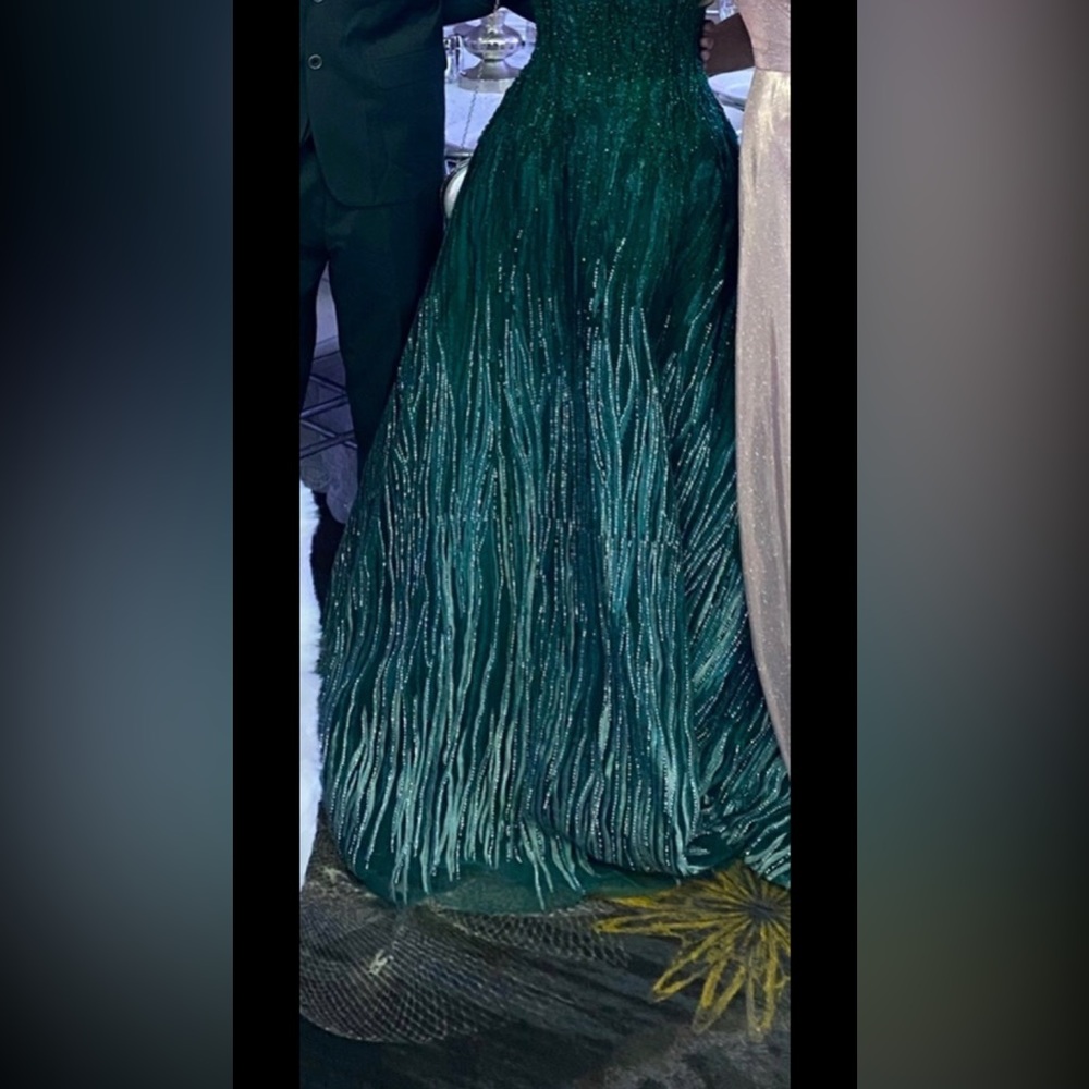 Catwalk couture beaded gown